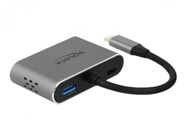 Delock 64074 - USB 3.2 Gen 1 (3.1 Gen 1) Type-C - 87 W - Grigio - HDMI - USB 3.2 Gen 1 (3.1 Gen 1) T