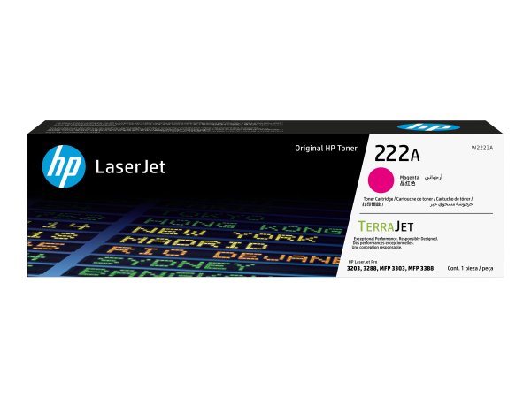 HP 222A Magenta Original LaserJet Toner Cartridge - Originale - Unità toner