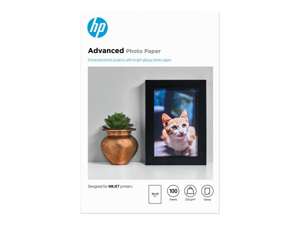 HP DeskJet Advanced Glossy Photo Paper A4 Photo paper - 250 g/m² - 100x150 mm - 100 foglio