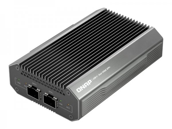 QNAP USB 4 Type-C to 2 x 10GbE SFP+ Network Adapter 2 Transceivers - DAS - NAS