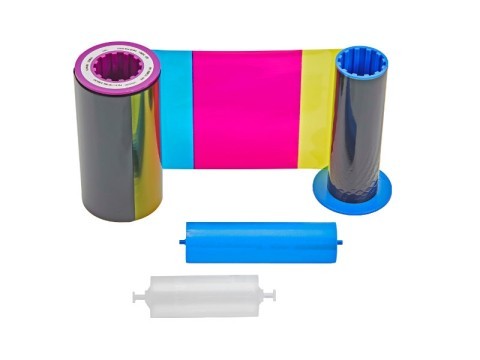 Zebra True Colours i Series YMCKK ribbon - ZXP 8 - Multicolore