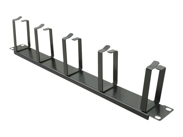 Helos 19" Rangierpanel mit 5 Metall Bügeln 1 HE Rangierfrontplatte (NRP5S)