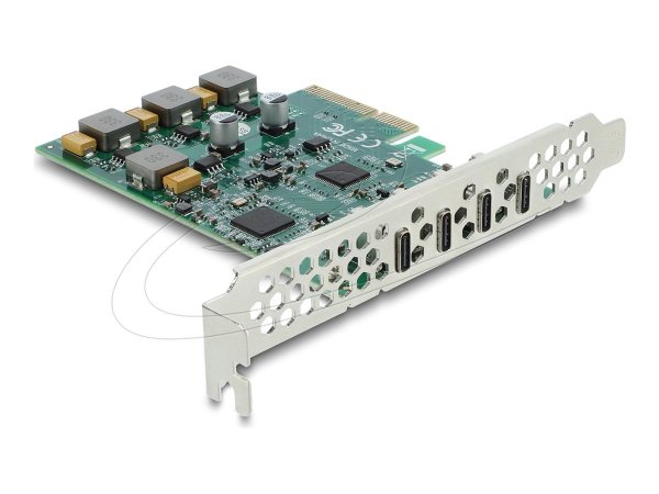 Delock PCI Express x4 Karte zu 4 x USB Type-C 10 Gbps - Low Profile - Cavo - Digitale/dati