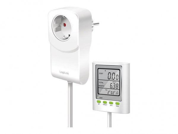 LogiLink Energiekosten Messgerät mit CO2-Emissionsberechnung