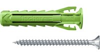 fischer 567813 - Kit di viti e tasselli a muro - Calcestruzzo aerato autoclavato - Mattone - Cemento