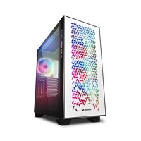 Sharkoon ELITE SHARK CA300H - Tower - PC - Bianco - ATX - EATX - micro ATX - Mini-ITX - Metallo - Ve