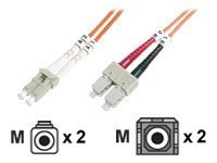 DIGITUS Cavo patch multimodale LWL - LC/SC - 2 m - I-VH - OM2 - LC - SC