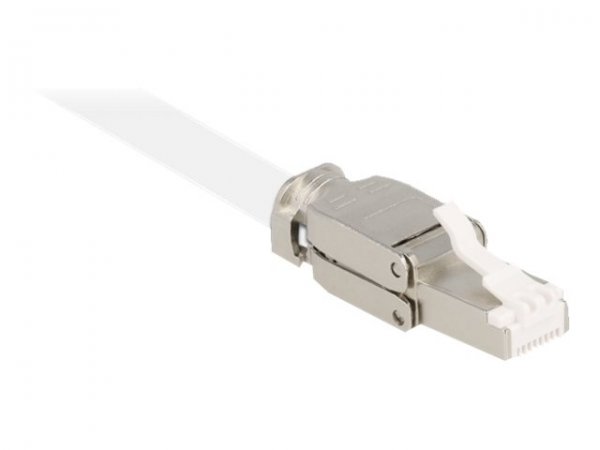 Delock RJ45 maschio Cat.6A STP senza attrezzi - RJ-45 - Argento - Maschio - Dritto - Zinco - Cat6a