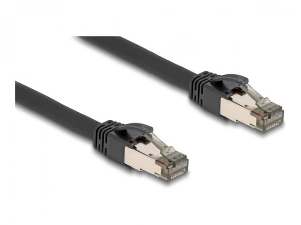 Delock Cavo di rete RJ45 Cat.6A U/FTP ultra-flessibile con rivestimento interno in metallo 10 m nero