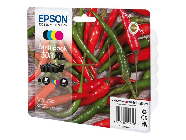 Epson 503XL Multipack - Pack - XL - Schwarz - Originale - Cartuccia di inchiostro