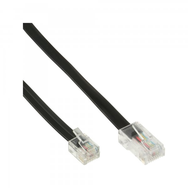 InLine Cavo modulare telefonico - RJ45 maschio a RJ12 maschio - 6 fili - 6m
