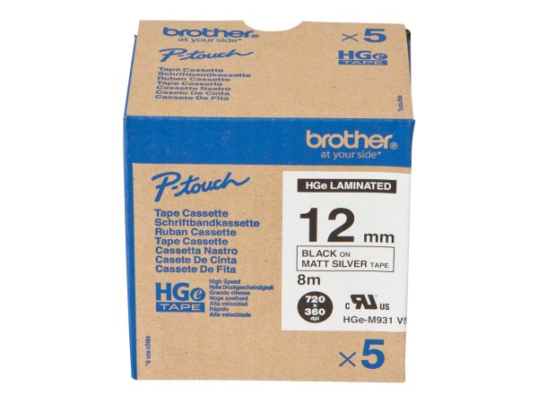 Brother HGEM931V5 PT Schriftband 5 - Etichette/etichette - Rotolo