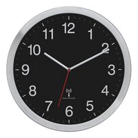 TFA 60.3545.01 Funk Wanduhr 400 mm x 50 Silber Großes Display 60.3545