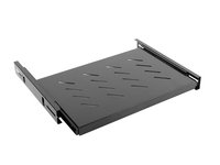 Lanberg AK-1006-B - Mensola regolabile - Nero - 60 kg - 1U - 48,3 cm (19") - 465 mm