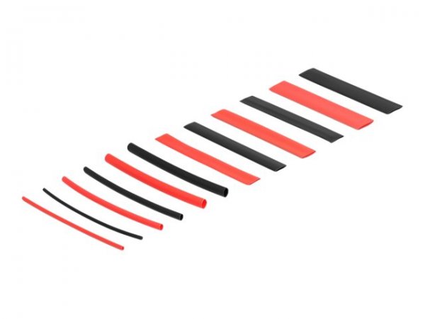 Delock Scatola di assortimento per tubi termorestringenti - rapporto di restringimento 2:1 - nero /