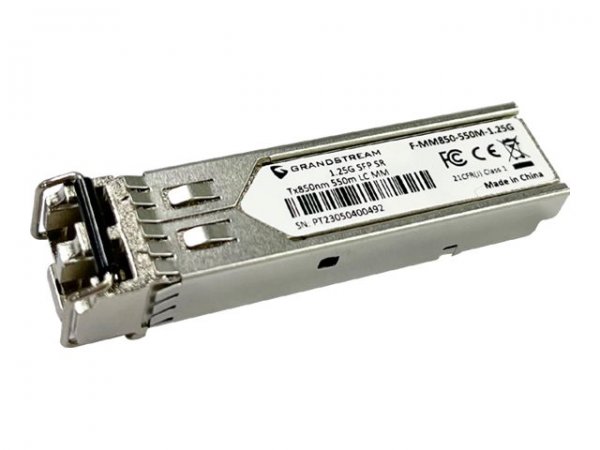 Grandstream F-MM850-550m-1.25G Multimode - Sfp - Glasfassermodul - Ricetrasmittente - Vetroresina (l