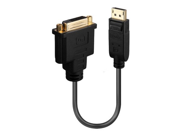 Lindy 41004 - 0,15 m - DisplayPort - DVI-D - Maschio - Femmina - Oro