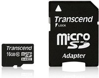 Transcend 16GB microSDHC Class 10 UHS-I - 16 GB - MicroSDHC - Classe 10 - MLC - 90 MB/s - Class 1 (U