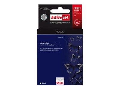 Activejet AH-950BRX Premium - 80 ml - Schwarz - kompatibel - Tintenpatrone (Alternative zu: HP 950XL