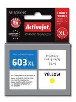 Activejet AE-603YNX ink replacement for Epson 603XL T03A44 Supreme - Compatibile - Cartuccia di inch