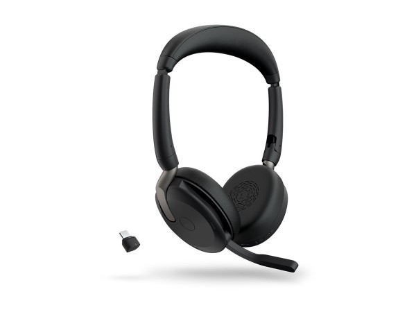 Jabra Evolve2 65 Flex - Con cavo e senza cavo - Ufficio - 20 - 20000 Hz - 136 g - Auricolare - Nero