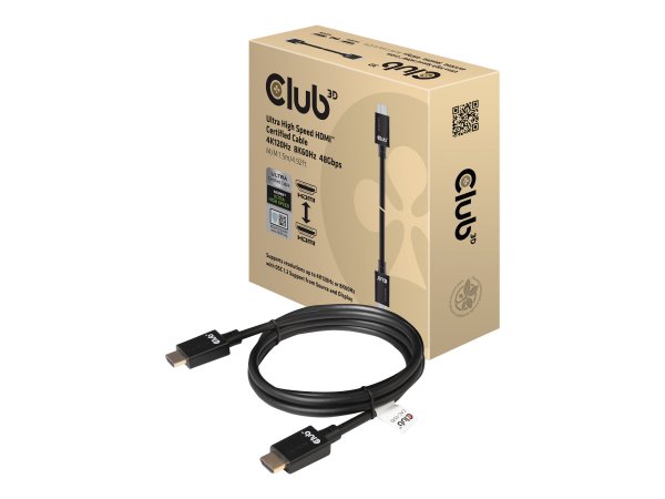 Club 3D CAC-1370 - 1,5 m - HDMI tipo A (Standard) - HDMI tipo A (Standard) - 48 Gbit/s - Audio Retur