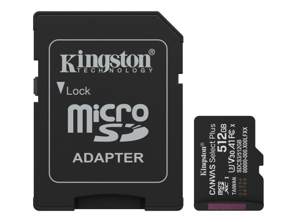 Kingston Canvas Select Plus microSDXC - Extended Capacity SD (MicroSDHC)