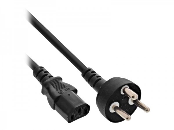 InLine Cavo alimentazione Internazionale - spina Danimarca presa IEC-320-C13 - 5m