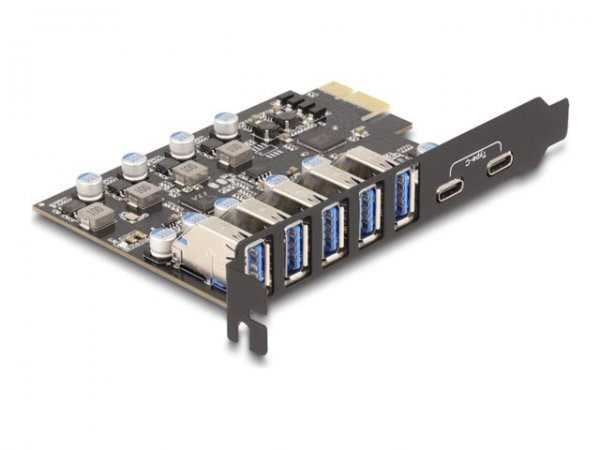 Delock USB PCI Express x1 Karte zu 5 x extern - Controllore - SCSI