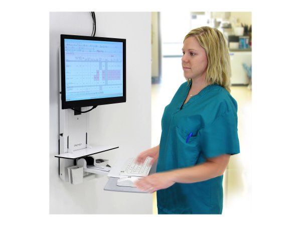 Ergotron Patient Room VL18 STS WM BRIGHT white - Kit di montaggio