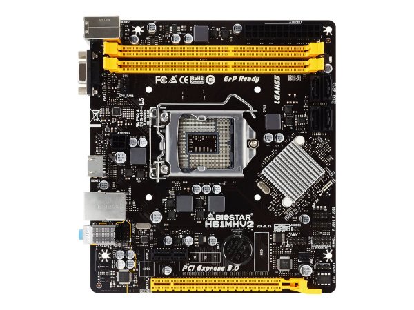Biostar H61MHV2 - Motherboard - micro ATX