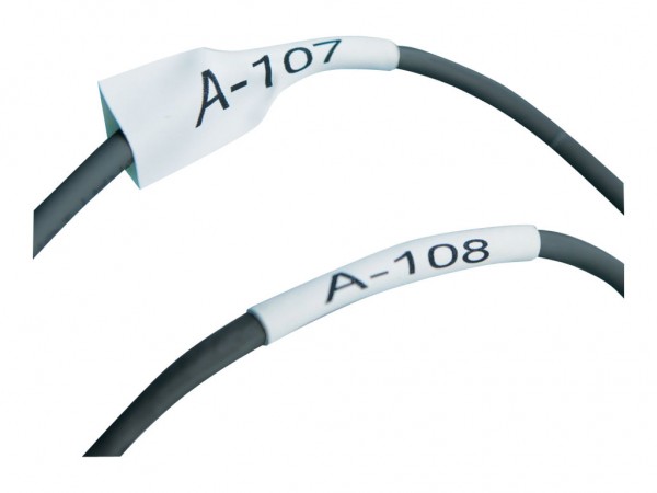 Dymo Rhino Industrial Tubi per etichette termorestringenti per cavi | 24 mm x 1,5 m | Stampa nera su