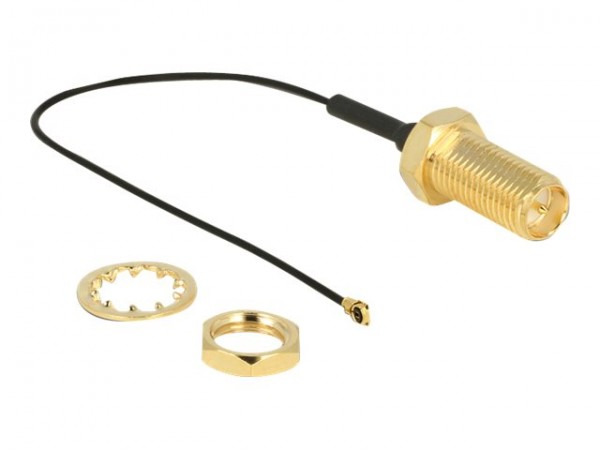Delock 12465 - HF Antennenkabel RP-SMA Buchse MHF 4 Stecker - Cavo - Antenna/tv