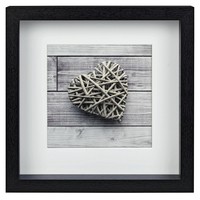 Hama Scala - MDF - Nero - Cornice per foto singola - 15 x 15 cm - Quadrato - Riflettente