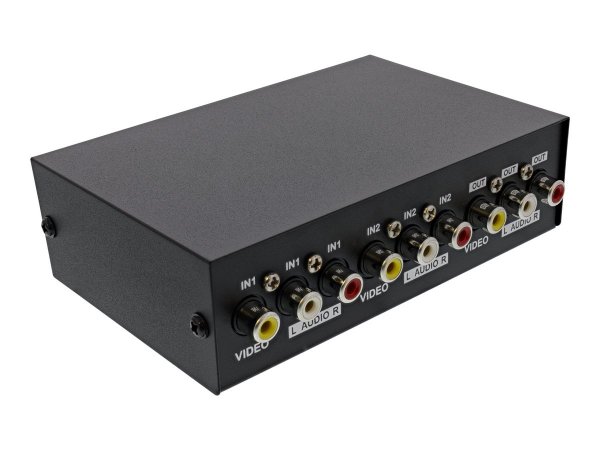 InLine Video/Audio-Schalter - 2 x Composite Video/Audio