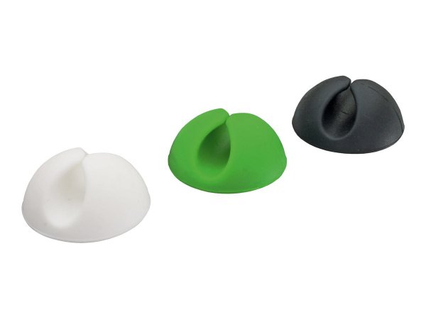 InLine Basette identificazione cavi "clipper" - bianca - verde - nero - 6pz