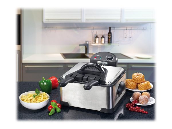 Clatronic FR 3195 Doppel Kaltzonen Fritteuse 4 l