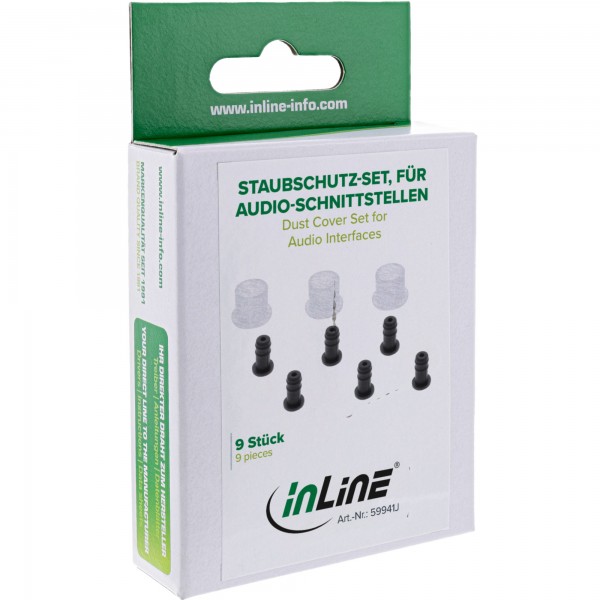 InLine Set antipolvere per interfacce audio (RCA - 3,5mm) - 9 pezzi