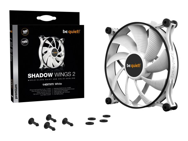 Be Quiet! BL091 - Ventilatore - 14 cm - 900 Giri/min - 85 m³/h - Bianco