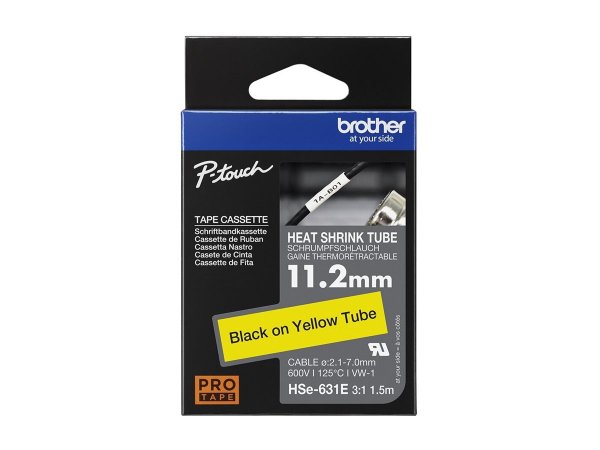 Brother HSE-631E - Giallo - Cina - Brother - PT-E300VP PTE550W - 69 mm - 155 mm