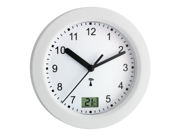 TFA 60.3501 - Parete - Rotondo - Bianco - Plastica - Vetro - Stilo AA