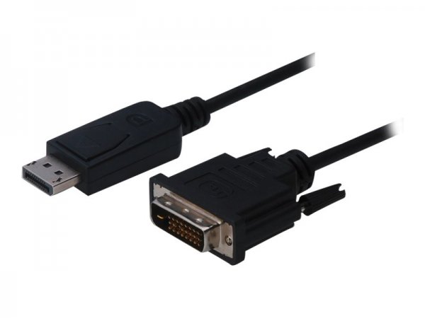DIGITUS Cavo adattatore DisplayPort - da DP a DVI-D - 2 m - DisplayPort - DVI-D - Maschio - Maschio