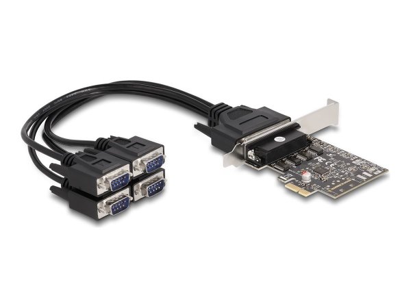 Delock PCI Express Karte zu 4 x Seriell RS-232 - Adattatore - Digitale/dati