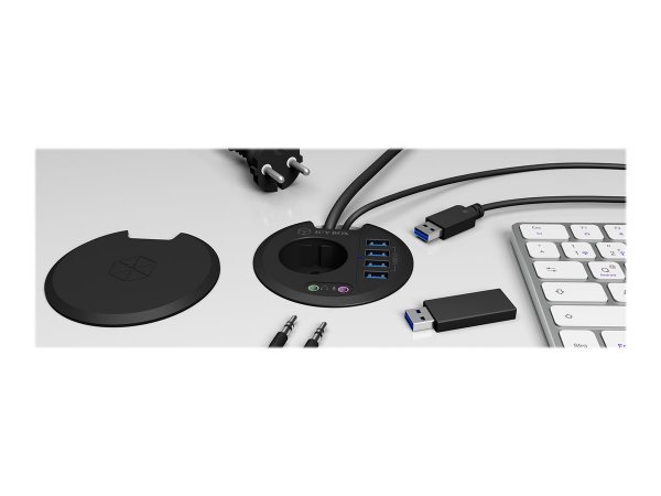 ICY BOX IB-Hub1430 - Hub - 4 x SuperSpeed Usb