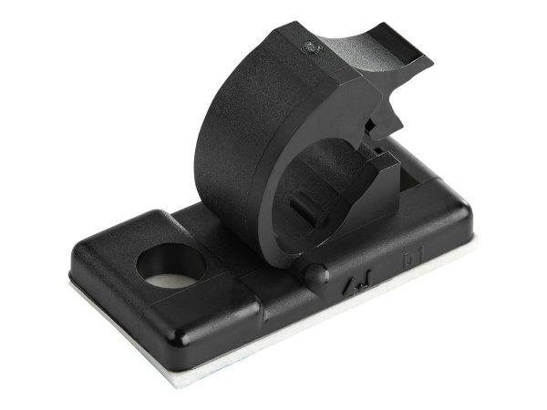 StarTech.com 100 Clip Fermacavi Autoadesivi Nero - Graffette Fermacavo Adesive da Scrivania per Cavi