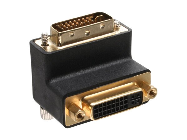 InLine Adattatore DVI-I 24+5 m. / f. - digitale + analogico - angolato 90°