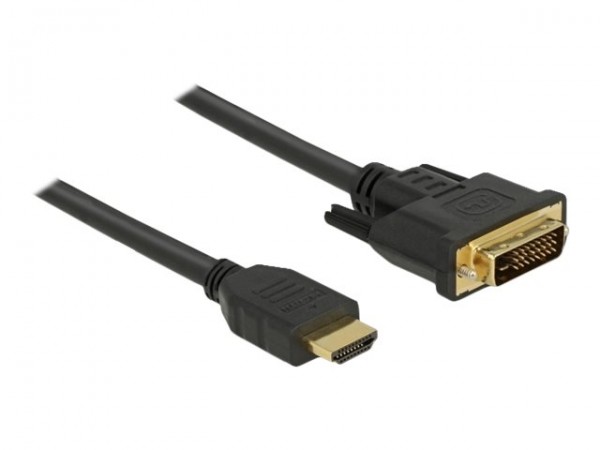Delock 85655 - 3 m - HDMI tipo A (Standard) - DVI - Maschio - Maschio - Dritto