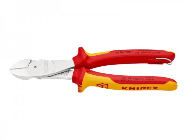 KNIPEX 74 06 200 T - Pinze diagonali - 4,2 mm - Cromo - 200 mm - 311 g