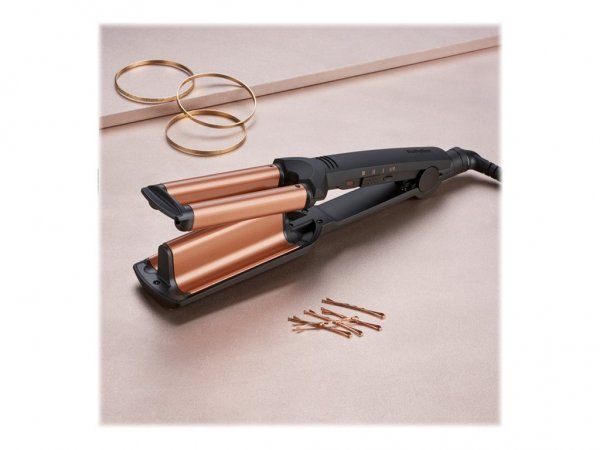 BaByliss Deep Waves - Ferro per ricci - Caldo - Per tutti i tipi di capelli - Capelli secchi - 160 °