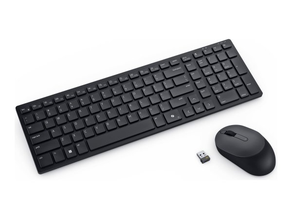 Dell Silent Keyboard and Mouse km555 Tastatur-und-Maus-Set - Tastiera - Ottico